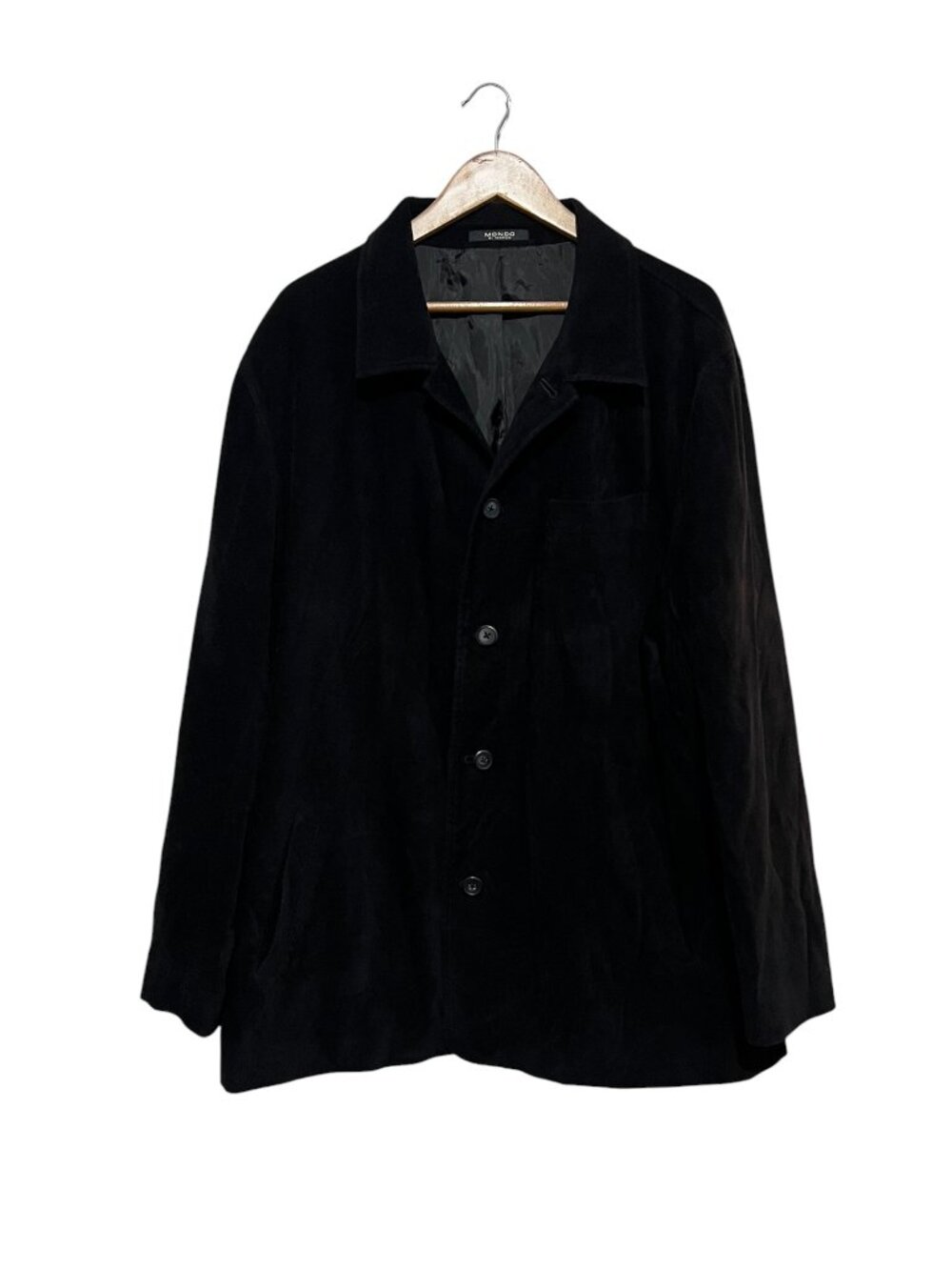 Mondo Di Marco Corduroy Coat Jacket Blazer Black Men's XL